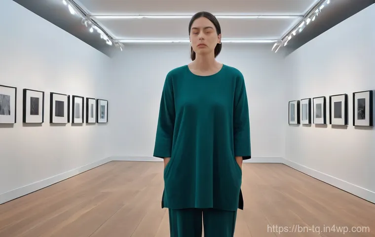 시간 기반 예술의 심리적 영향 - **Prompt 1: Mindful Observation of Time's Flow**
    An adult individual, fully clothed in a comfort...